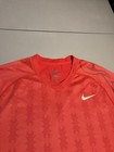 Nike Rafael Nadal Shirt Men   s Medium 2011 Australian Open Red Fuego Tennis Top