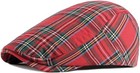  Men s Striped Plaid Newsboy Hat Cabbie Beret Ivy Flat Cap Plaid-multicolor D