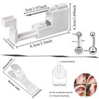 Orglace Belly Button Piercing Kit body Gun stainless Steel White