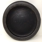 Vintage Hand Carved Hard Wood  Wooden Decorative Bowl  Dish 15  Diameter