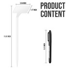 Plant Labels 60 Pcs Yuanling Large 11 8 Inch Plant Markers Signs Plastic Wate   