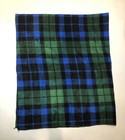 Zoofleece Green Blue Plaid Fleece 50x60  Blanket Quilt Christmas Throw Gift