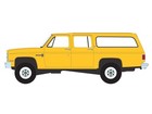1987 Chevrolet Suburban K20 Custom Deluxe Yellow 1 64 Model - Greenlight 35280d