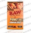 Raw X Juicy Jay   s Pumpkin Spice Organic Hemp Rolling Papers     1 1 4  5 Packs 