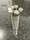Ralph Lauren Paxton Cocktail Picks Skewer Silver Set Of 6 W  Pick Holder 