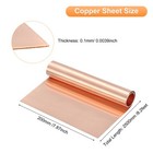 Copper Sheet Roll 2500 X 200 X 0 1mm 99 9  Pure Copper Strip Copper Flashing