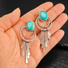 Navajo Turquoise Sterling Silver Stud Earrings