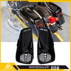 Vivid Black 8 Inch Speaker Lids With Tweeter For Harley Touring 2014-2023 Models