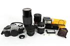 Canon Ae-1 Program Camera   Vintage Lenses accessories Photographer Kit Bundle