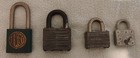 Lot Of 4 Vintage Padlocks  1 Ilco   3 Master  Smallest Master With Key Read 
