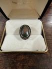 Vintage Sterling Silver Native American Green Turquoise Ring Sz 7 Navajo Indian