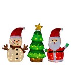 Christmas Santa  Snowman  Tree 31in For In outdoor Yard Decor With Led Light