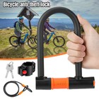 Bike Lock Heavy Duty Anti Theft Bicycle U Lock W  Bracket 4ft Steel Cable Us