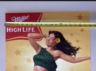 Miller High Life Pin Up Poster Hula Girl Dancer Chick Girl Sexy Hawaiian Hawaii