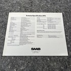 Saab 900 Series 1979 Automobile Dealer Car Sales Brochure