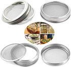 Sprouting Jar Lid  32oz Glass Jars  With 4 Pack Stainless Steel Sprouting Stands