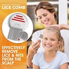 Lice Comb -  pack Of 2  Stainless Steel Professional Lice Combs And Head Lice Tr