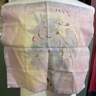 Rare Original Tattoo Flash Art Cloth Painting Signed Snake Eagle Nurse 16x15