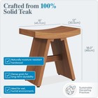 The Original 18  Asia Teak Shower Bench - Shower Stool For Bathroom 