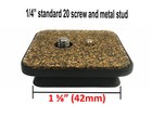Quick Release Plate For Vivitar V3000 Pro Video Tripod Heavy Duty Metal Qr Shoe