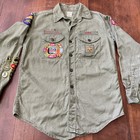 Vtg 50s Boy Scouts Of America Bsa Shirt X Large Uniform Sanforized Portland