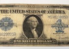 1923  1 One Dollar Silver Certificate Blue Seal Large Size Horse Blanket Note