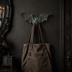 Schooner Bay Co  Cast Iron Bat Hook  Verdigris Patina