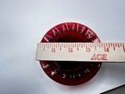 Anchor Hocking Royal Ruby Red Ribbed Footed Glass Ashtray Trinket Dish 4    Mcm