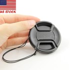 4x Pcs 58mm Plastic Snap-on Front Lens Cap Cover For Canon Nikon Slr Dslr Camera