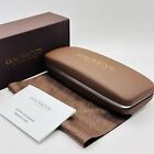 Gold Wood Glasses Case Sunglasses Hard Shell Brown New