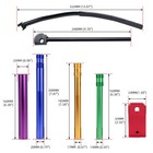 Colorful Dirt Bike Tire Changing Tool Kit 16  To 21  Wheels -15 17 20 25mm Axles