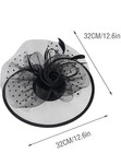 Fascinators Women Black Hat Tea Party Headband Derby Wedding Cocktail Halloween