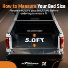 5ft Roll-up Bed Cover For Chevy Colorado gmc Canyon 2015-2026 Vinyl W led Lamp