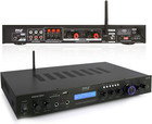 5 Channel Bluetooth Receiver Home Theater Amp With 2 Vented 1u Server Rack Shelv