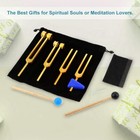 4x Tuning Fork Set For Body Healing Chakra Medical Dna Repair Musical Instrument