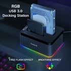 Sata To Usb 3 0 Hdd Docking Station Offline Cloning 2 5  3 5  Hdd Ssd Uasp Rgb