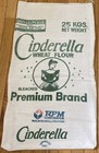 Vintage Flour Sack Cinderella 25- Lb Great Graphics Nice