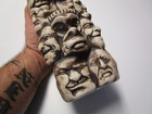 Vtg 90s Nos Creepy Vase Haunted Head Pottery Clay Craft Statue Gargoyle Face