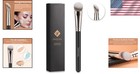 Versatile Angled Brush For Liquid  Cream  And Powder Makeup - Black Finish