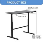 Adjustable Standing Desk Computer Desk Writing Desk black