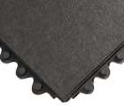 Wearwell 570 Modular Antifatigue Mat black 3ft x3ft  3vgh5