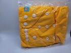 Alvababy Baby Cloth Diapers  1 Piece  Adjustable Washable 4 Inserts Alva Yellow