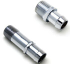 Heater Hose Fitting Set 3 4  Water Pump 5 8  Intake Chromed Steel Sbc Bbc Chevy