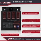 Dmx Dimmer Pack With Dmx 4-channel Dmx512 Dimmer Pack Suitable For Stage Lightin