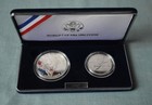 World Cup Usa Silver 1994 S Silver Dollar 2 Coin Proof Set Box  W Coa