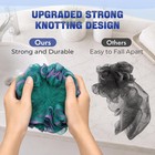 4 Pack Loofah Bath Sponge Body Scrubber Exfoliating Shower Pouf Green Purple