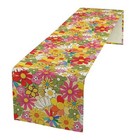 Retro 70s Floral Table Runner vintage Hippie Summer Groovy 13x36inch Hippie-12