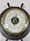 Vintage Schatz Nautical Barometer Wheel Design - Working  Signs Of Use