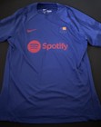 Nike Fc Barcelona Dry Strike Squad Drill Soccer Jersey Top Men Sz L Dr5059-456