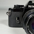 Nikon Em 35mm Slr Film Camera W nikon 50mm F 1 8 Lens Kit Tested   Working